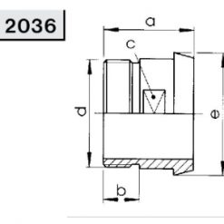 2036 Конический штуцер редукционный Niob Fluid