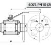 4074 Шаровый кран ПН – ПН (из 3 частей) ПН 10 (2070) Niob Fluid 1