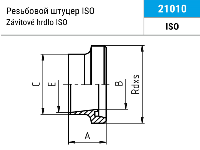 2101-iso 2101 – Резьбовой штуцер ISO Niob Fluid 3