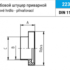2230 – Резьбовой штуцер приварной Niob Fluid