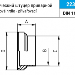 2231 – Конический штуцер приварной Niob Fluid