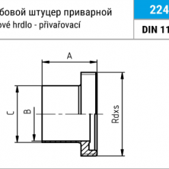 2246 – Резьбовой штуцер приварной Niob Fluid