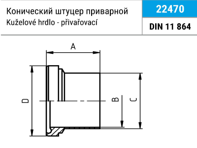 2247 2247 – Конический штуцер приварной Niob Fluid 3