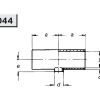 3044 Т-деталь (тройник) С – С – С редукционная Niob Fluid 2