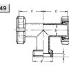 3049 Т-деталь (тройник) К/М – К/М – Р Niob Fluid 1
