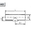 3140 Т-деталь (тройник) С – С – С, SMS Niob Fluid 1