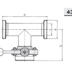 4311 Заслонка трехходовая, однофланцевая Р-Р-Р Niob Fluid