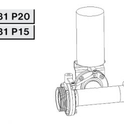 4331 Р15 Заслонка трехходовая,сопряженная Р-Р-Р Niob Fluid