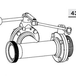 4332 Заслонка трехходовая, сопряженная Р-Р-Р Niob Fluid
