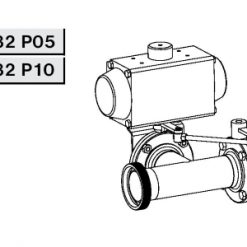 4332 Р05 Заслонка трехходовая, сопряженная Р-Р-Р Niob Fluid