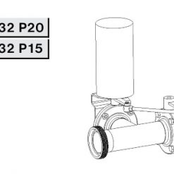 4332 Р15 Заслонка трехходовая, сопряженная Р-Р-Р Niob Fluid