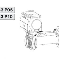4333 Р05 Заслонка трехходовая, сопряженная Р-Р-Р Niob Fluid