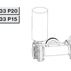 4333 Р15 Заслонка трехходовая, сопряженная Р-Р-Р Niob Fluid