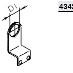 4342 А Держатель инд. включателя Niob Fluid