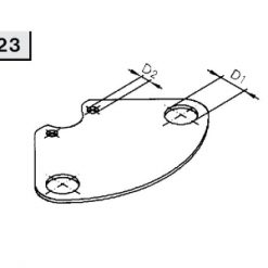 4423 Держатель включателя Niob Fluid
