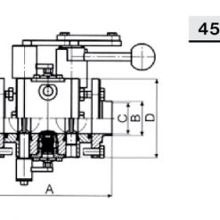 4567 Затвор лекажный двухфланцевый С-С Niob Fluid