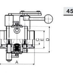 4568 Затвор лекажный двухфланцевый Р-Р Niob Fluid
