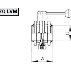 4570 LVM Затвор лекажный межфланцевый С – С Niob Fluid