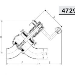 4729 C Седельный клапан С – С, тип Y Niob Fluid