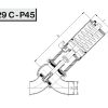 4729C – P45 Седельный клапан С-С, тип Y, пневмо Niob Fluid 2
