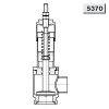 5370 Ограничительный клапан,Р-С 90° Niob Fluid 2