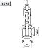 5372 Ограничительный клапан, К/М-Р 90° Niob Fluid 1
