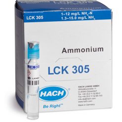 Кюветный тест Hach LCK305 для определения аммония 1–12 мг/л NH₄-N