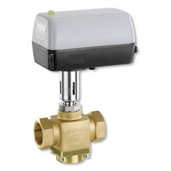 Металлический седельный регулировочный клапан с электроприводом GEMU 344