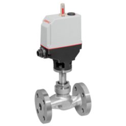 Металлический седельный регулировочный клапан с электроприводом GEMU 519