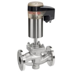 Металлический седельный регулировочный клапан с электроприводом GEMU 539 eSyDrive